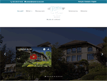 Tablet Screenshot of manoir-au-lac.com